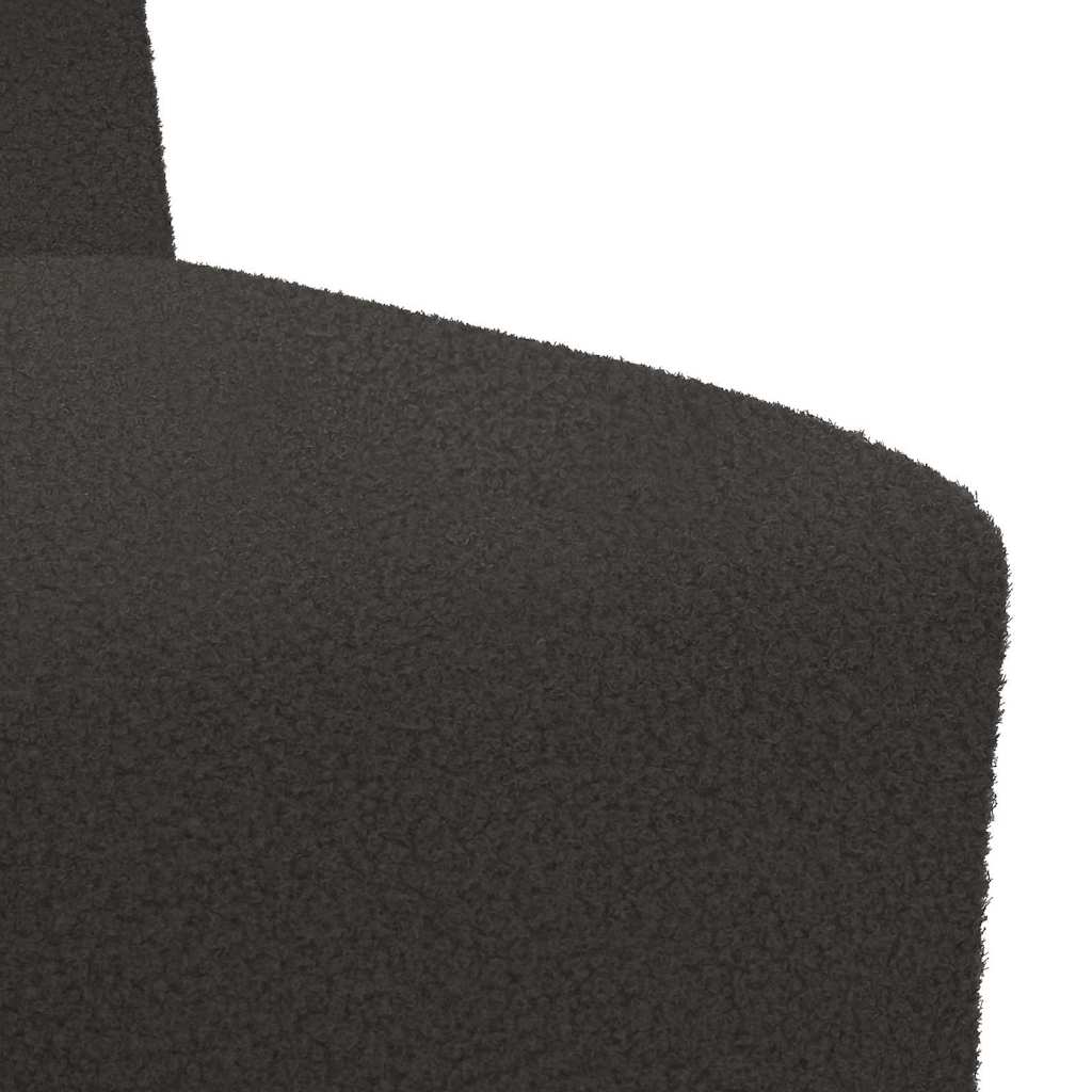 Modular Sofa Unit Armless 3 pcs Dark Grey 55 x 74 x 82 cm