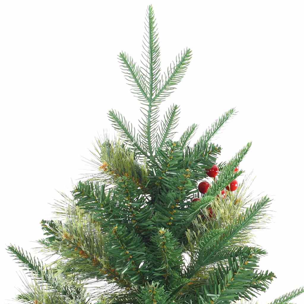 Artificial Hinged Christmas Tree Green 240 cm PVC, PE and Steel