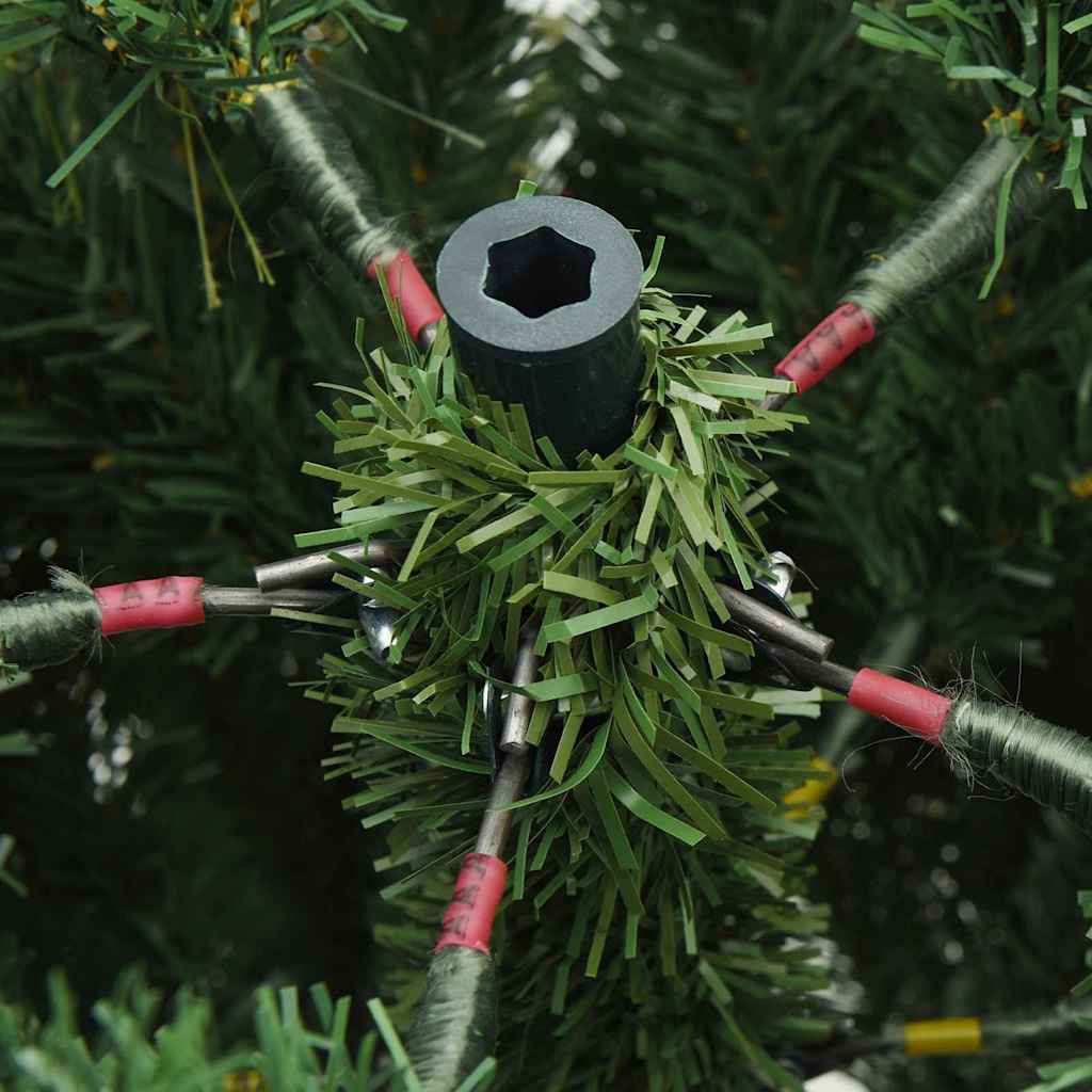 Artificial Hinged Christmas Tree Green 240 cm PVC, PE and Steel