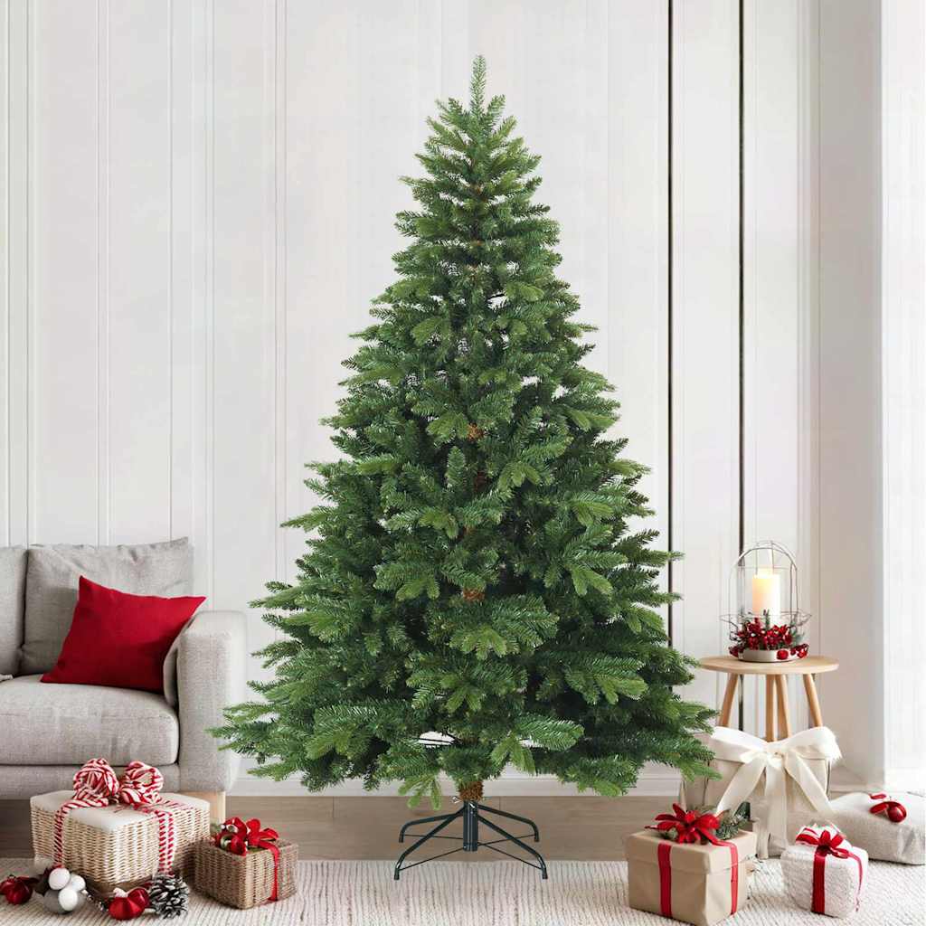 Artificial Hinged Christmas Tree Green 240 cm PVC, PE and steel