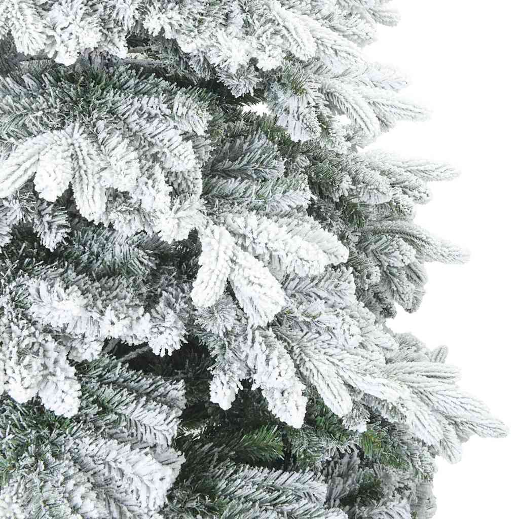 Artificial Hinged Christmas Tree Snow Flocked White 120 cm