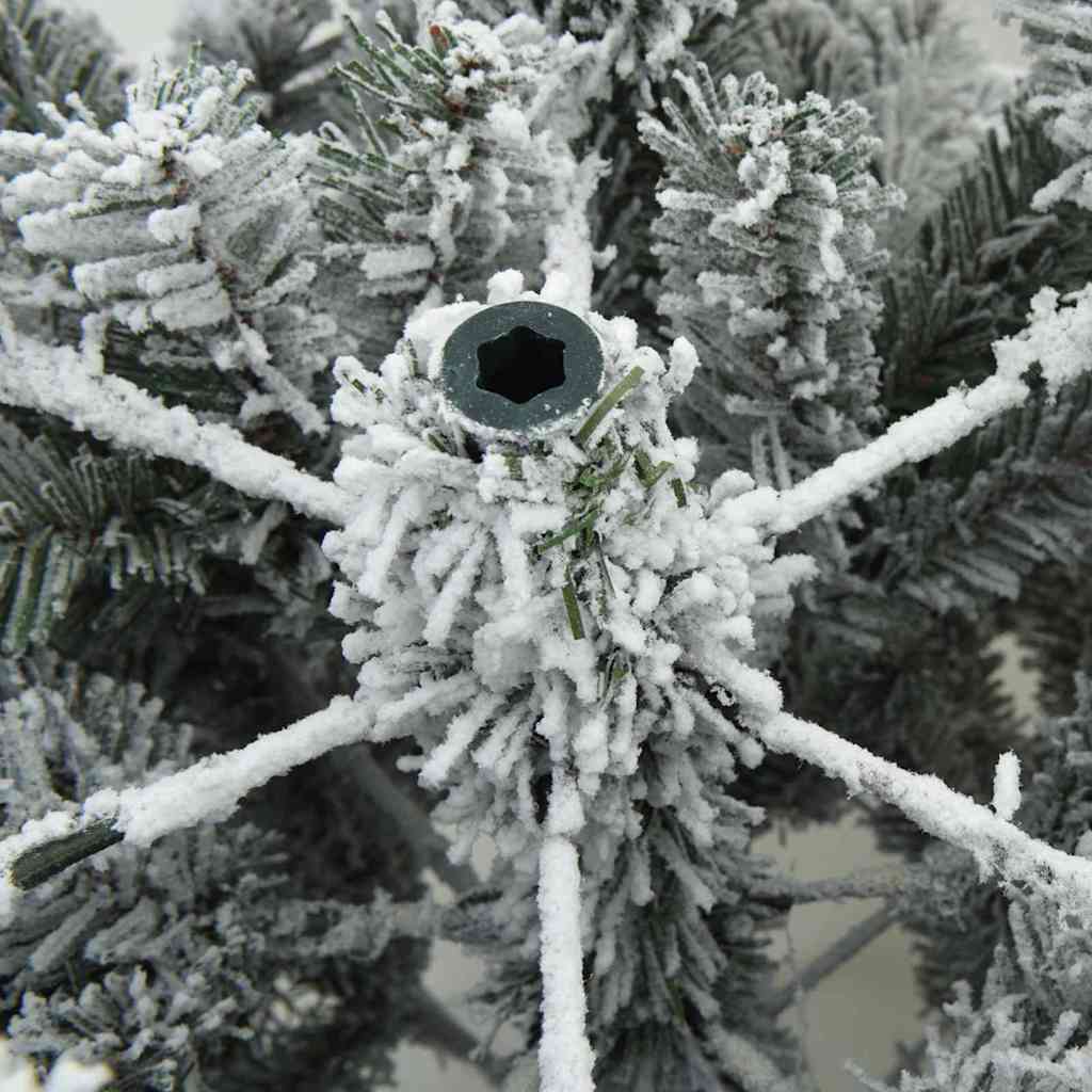 Artificial Hinged Christmas Tree Snow Flocked White 120 cm