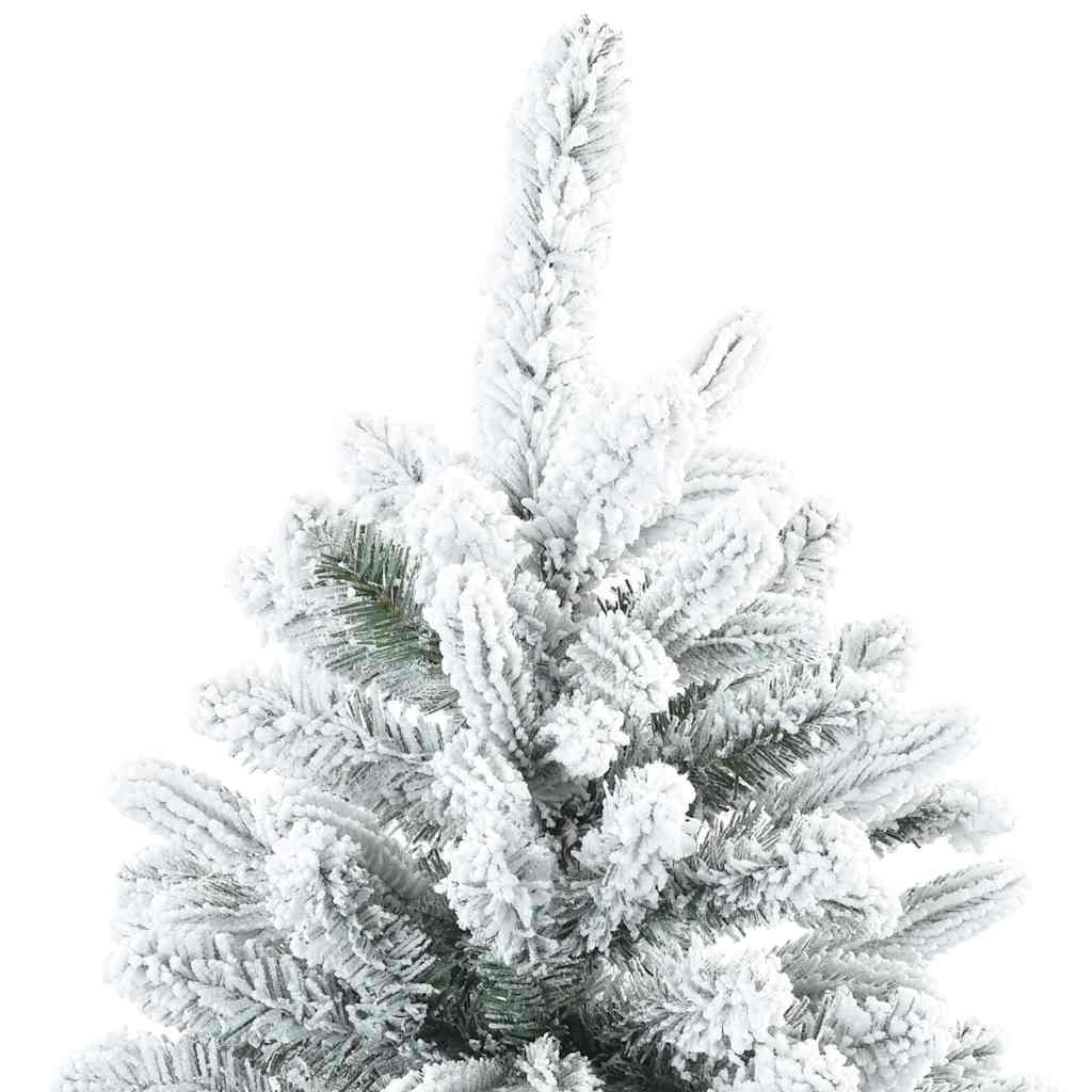 Artificial Hinged Christmas Tree Snow Flocked White 150 cm