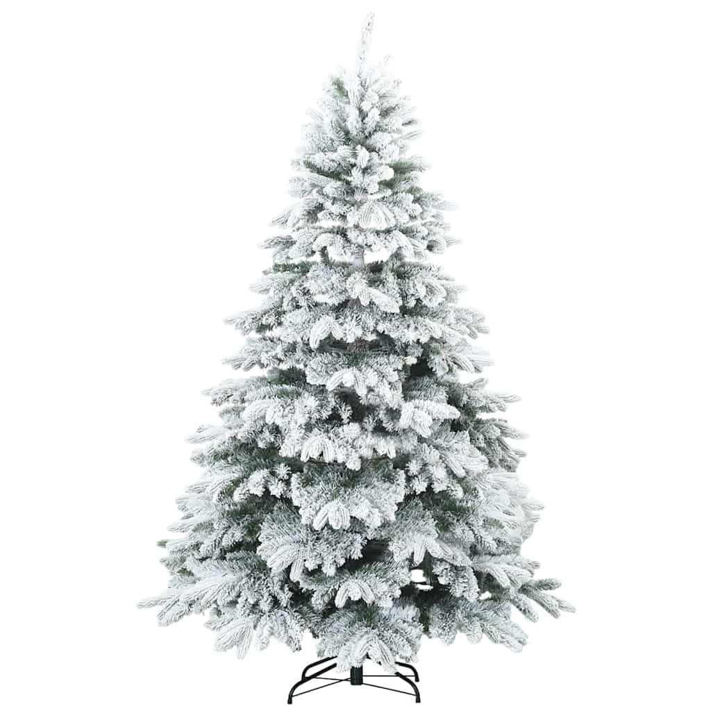 Artificial Hinged Christmas Tree Snow Flocked White 240 cm
