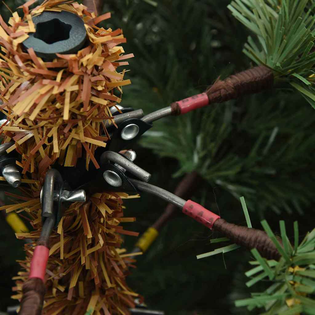 Artificial Hinged Christmas Tree Green 180 cm PVC, steel