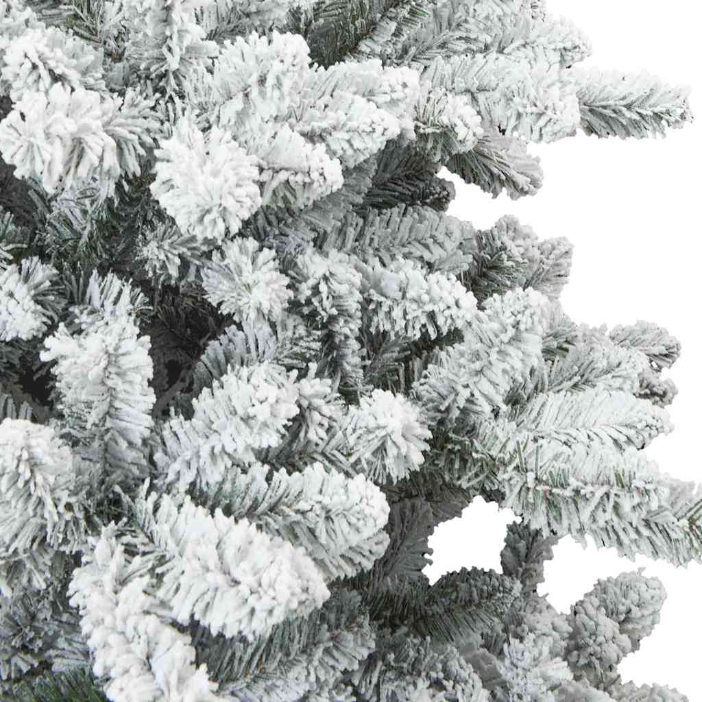 Artificial Hinged Christmas Tree Snow Flocked White 150 cm