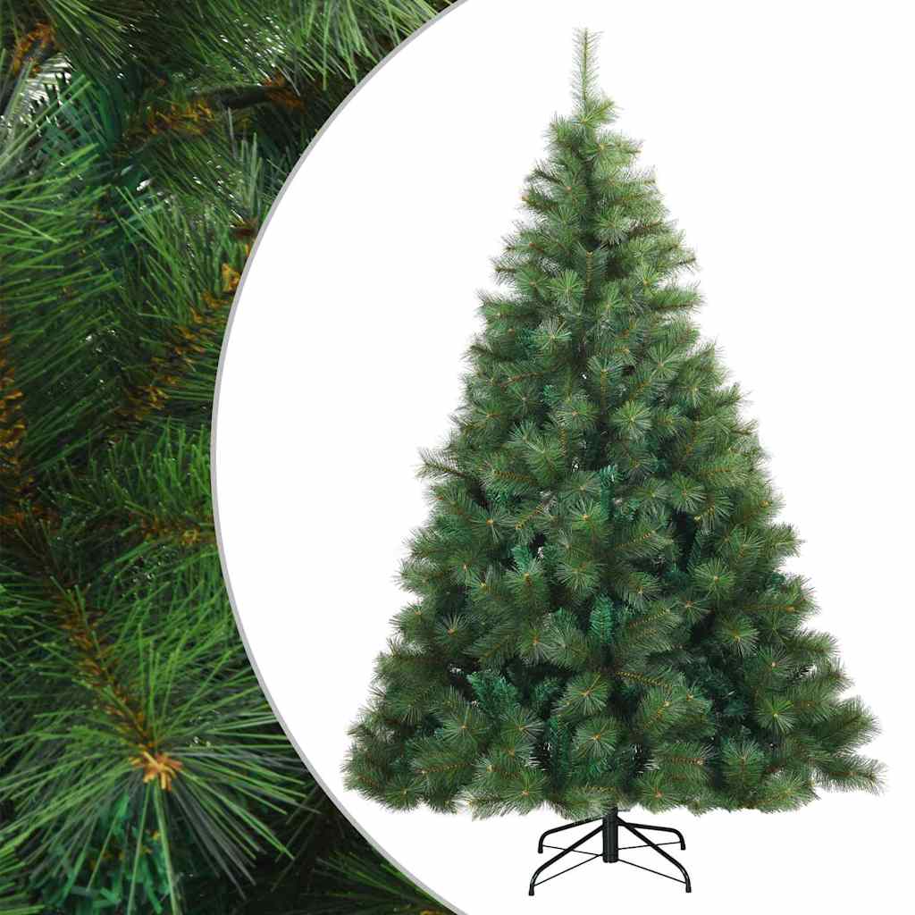 Artificial Hinged Christmas Tree Green 240 cm PVC, steel