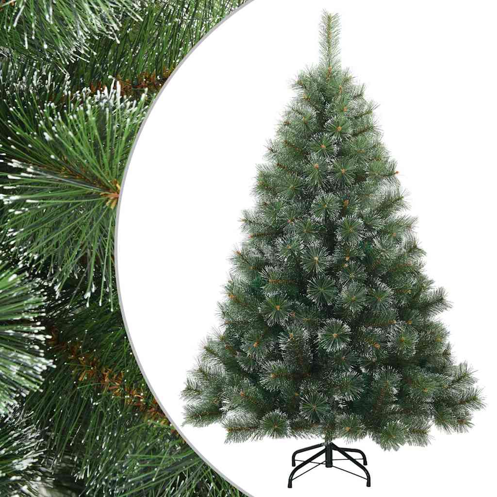 Artificial Hinged Christmas Tree Snow Flocked White 150 cm
