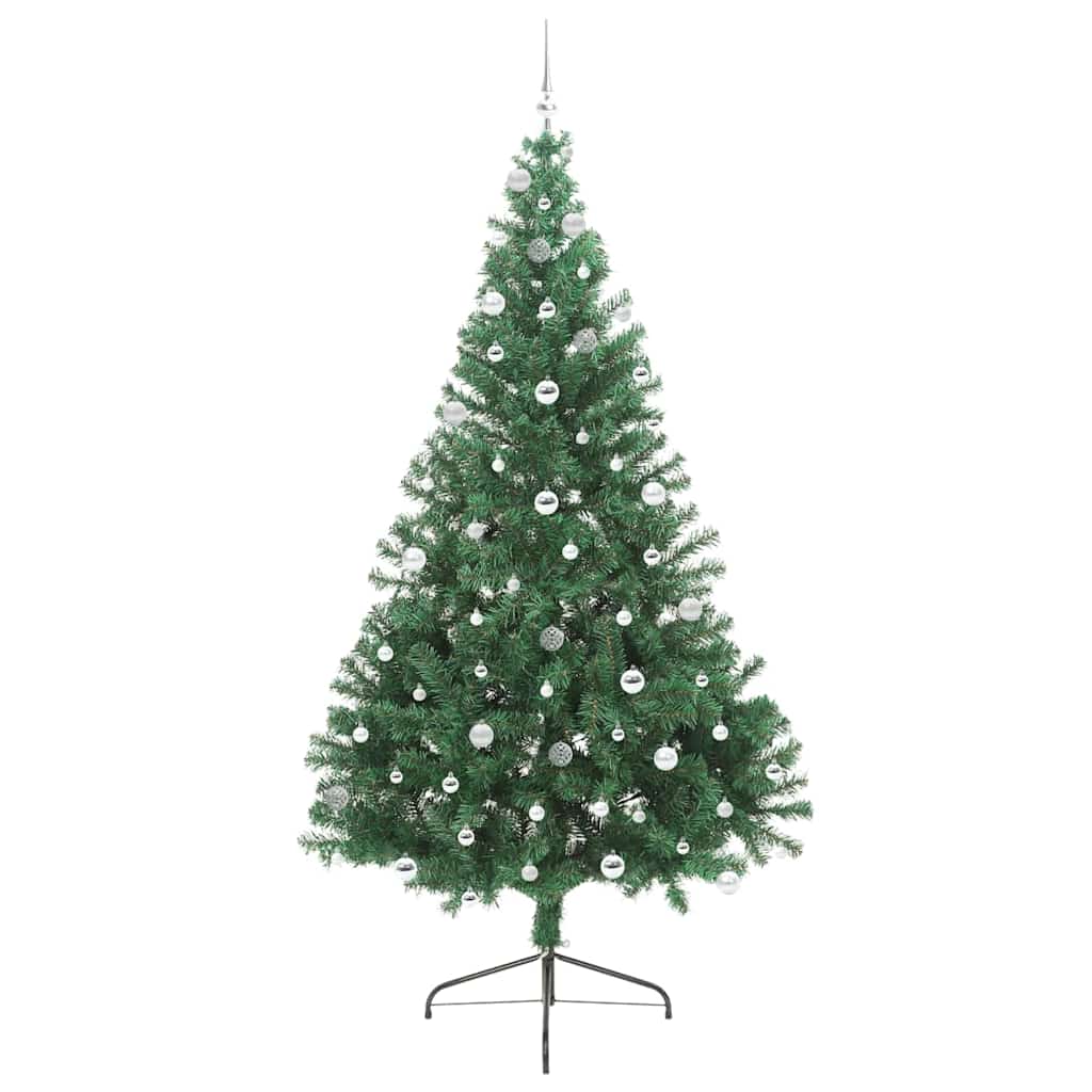 Artificial Pre-lit Christmas Tree Green 240 cm PVC