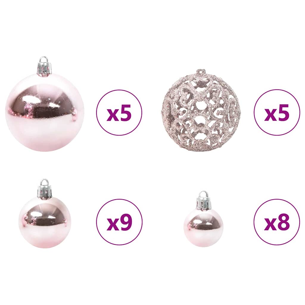 Artificial Pre-lit Christmas Tree Silver 120 cm PET