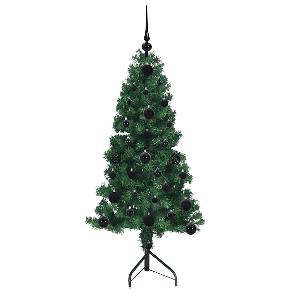 Corner Artificial Christmas Tree Green 120 cm PVC and Metal
