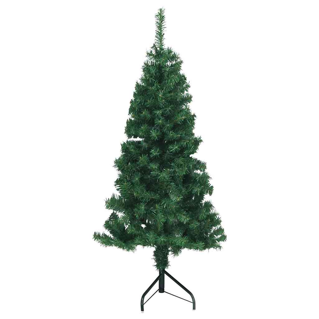 Corner Artificial Christmas Tree Green 120 cm PVC and Metal