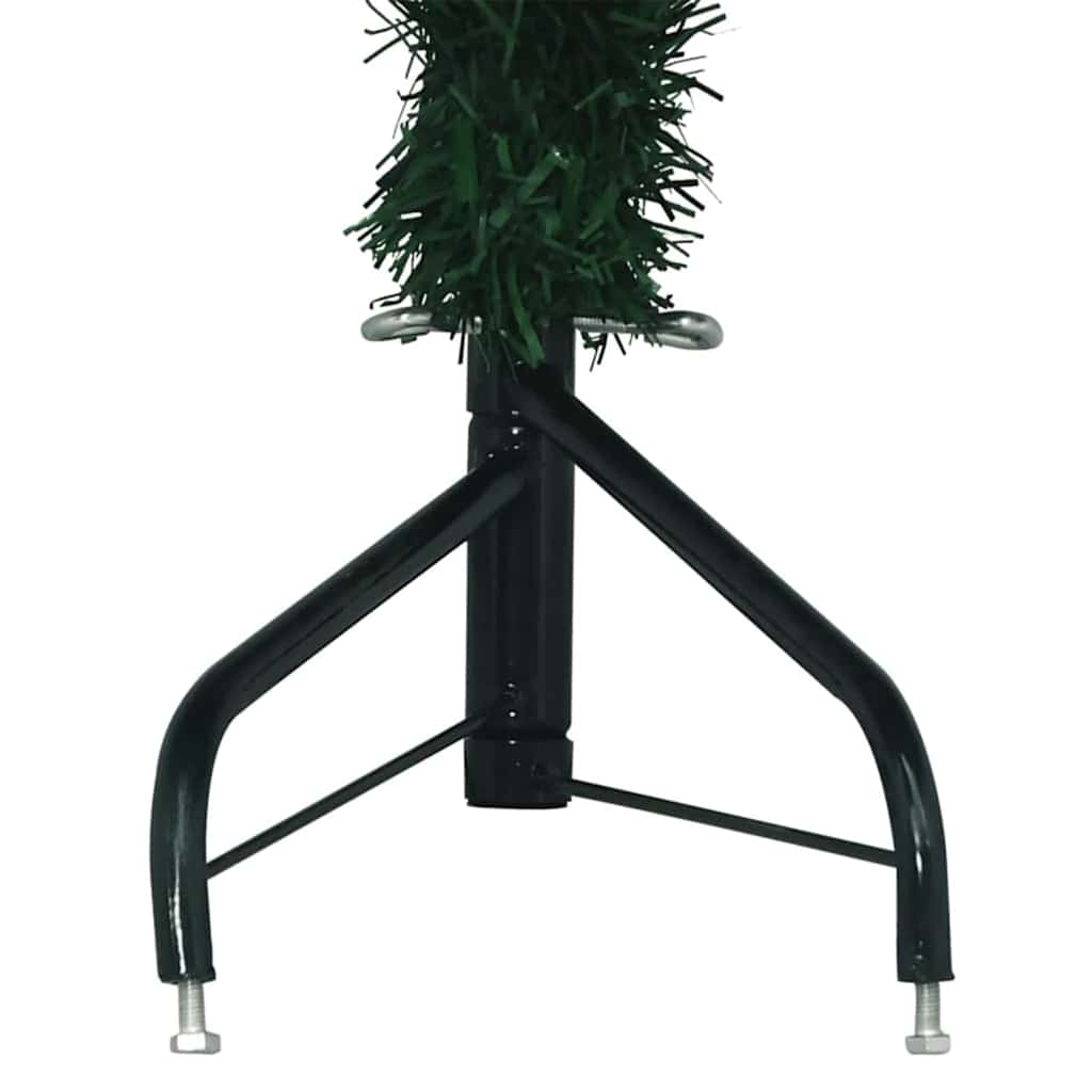 Corner Artificial Christmas Tree Green 240 cm PVC and Metal