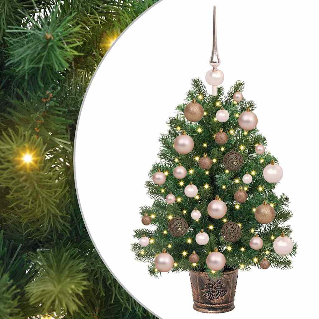 Artificial Christmas Tree with 150 LEDs Green 65 cm PE and PVC