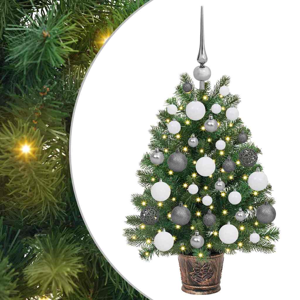 Artificial Christmas Tree with 150 LEDs Green 65 cm PE and PVC