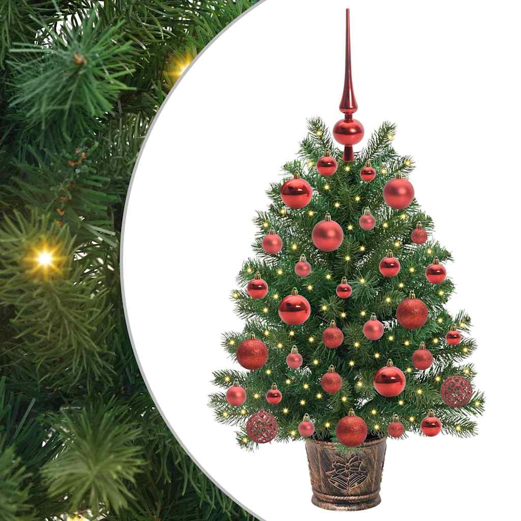 Artificial Christmas Tree with 150 LEDs Green 75 cm PE and PVC