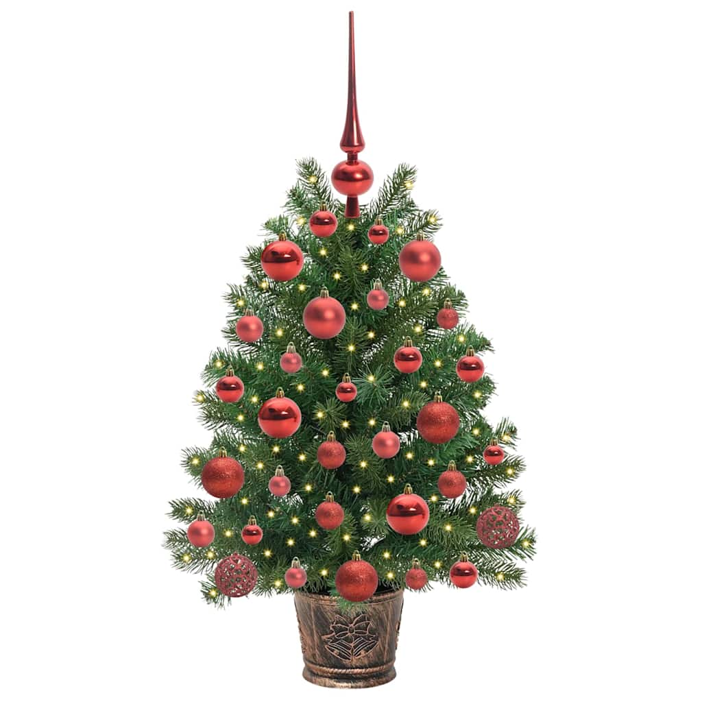 Artificial Christmas Tree with 150 LEDs Green 75 cm PE and PVC