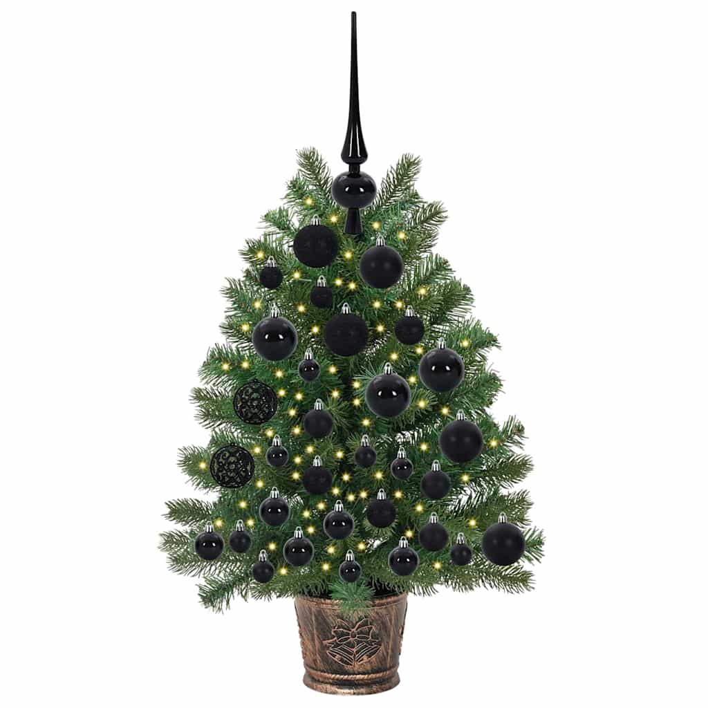 Artificial Christmas Tree with 150 LEDs Green 75 cm PE and PVC