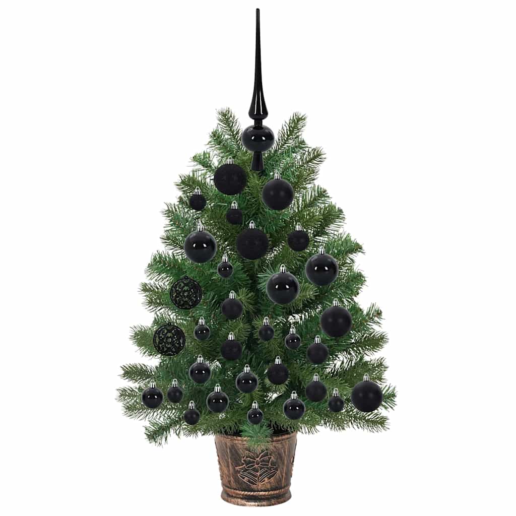 Artificial Christmas Tree with 150 LEDs Green 75 cm PE and PVC