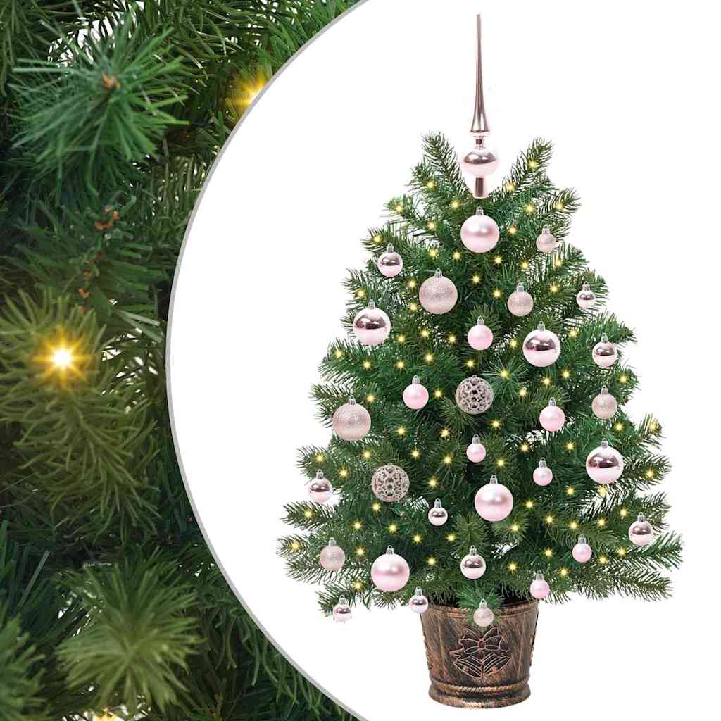 Artificial Christmas Tree with 150 LEDs Green 75 cm PE and PVC