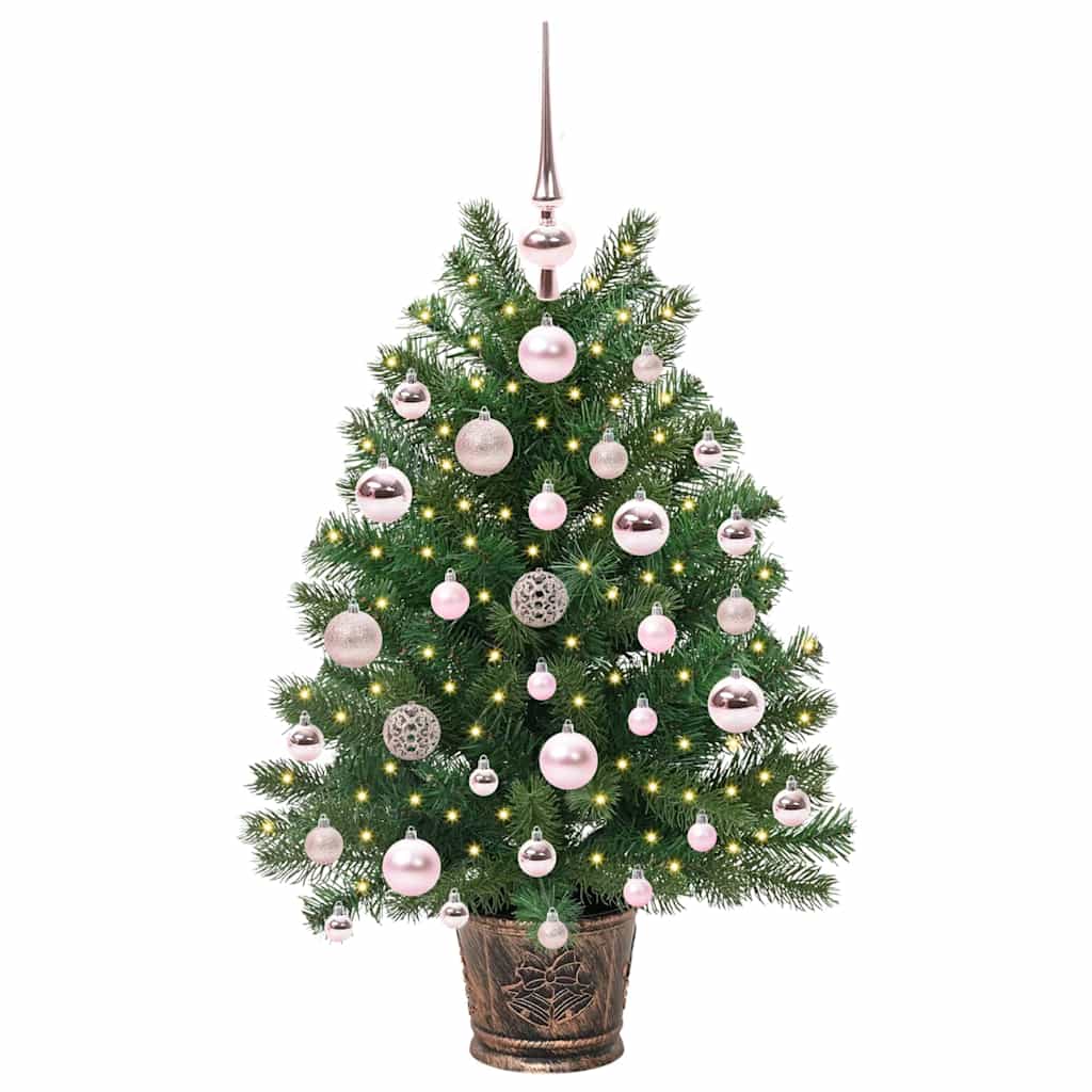 Artificial Christmas Tree with 150 LEDs Green 75 cm PE and PVC