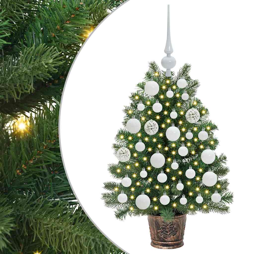 Artificial Christmas Tree with 150 LEDs Green 75 cm PE and PVC