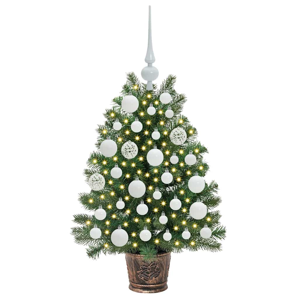 Artificial Christmas Tree with 150 LEDs Green 75 cm PE and PVC