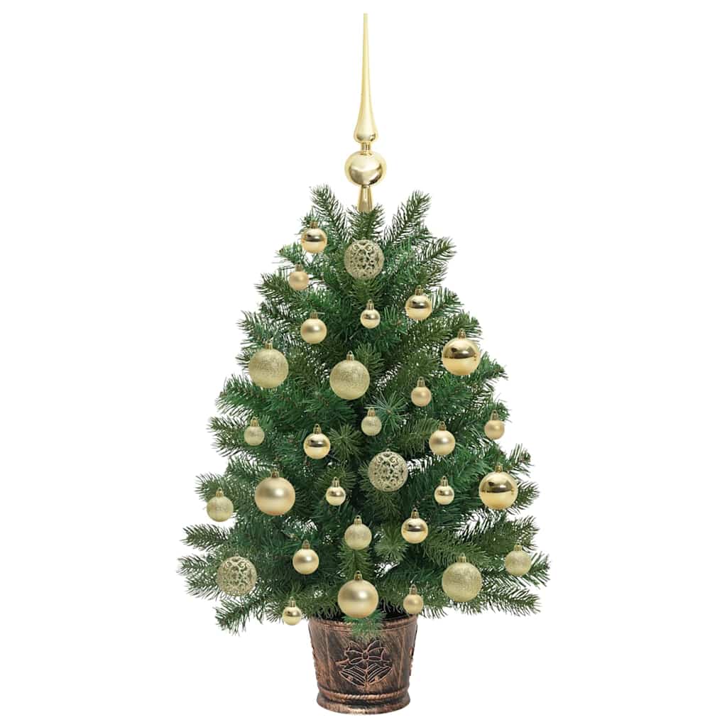 Artificial Christmas Tree with 150 LEDs Green 75 cm PE and PVC