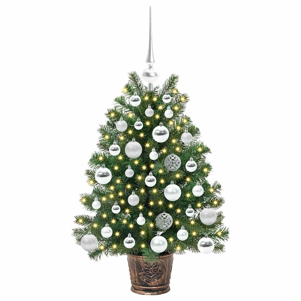 Artificial Christmas Tree with 150 LEDs Green 75 cm PE and PVC