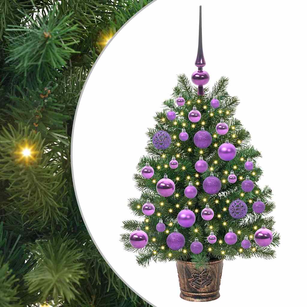 Artificial Christmas Tree with 150 LEDs Green 75 cm PE and PVC