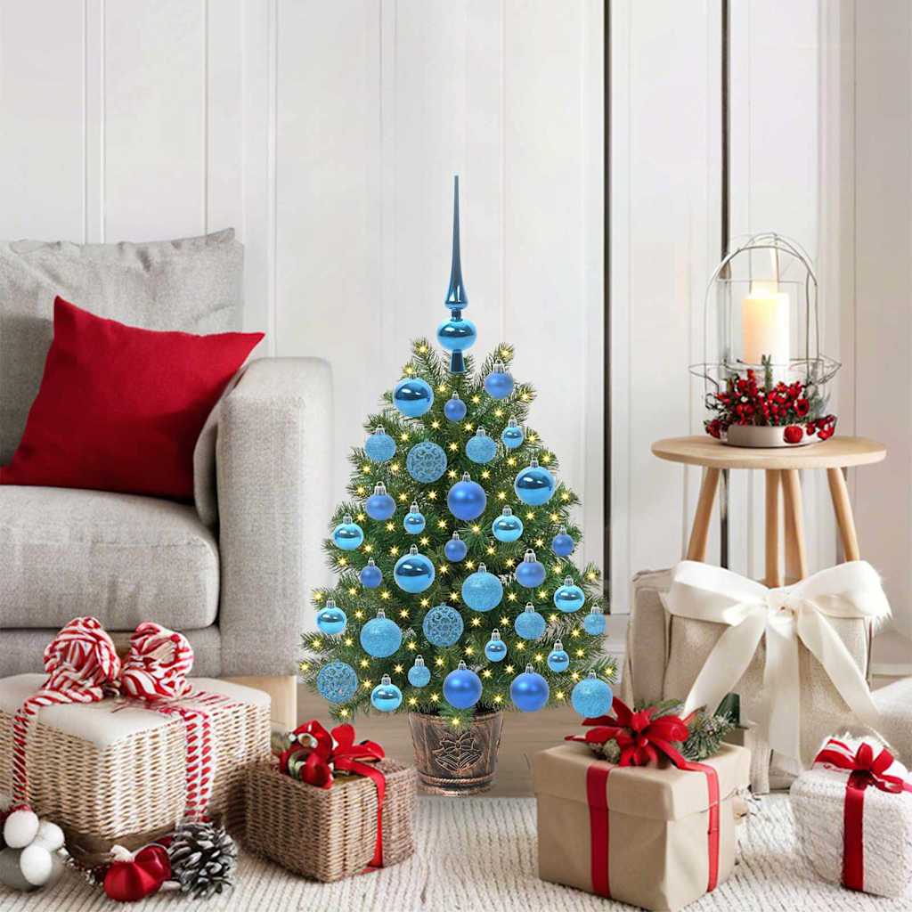 Artificial Christmas Tree with 150 LEDs Green 75 cm PE and PVC