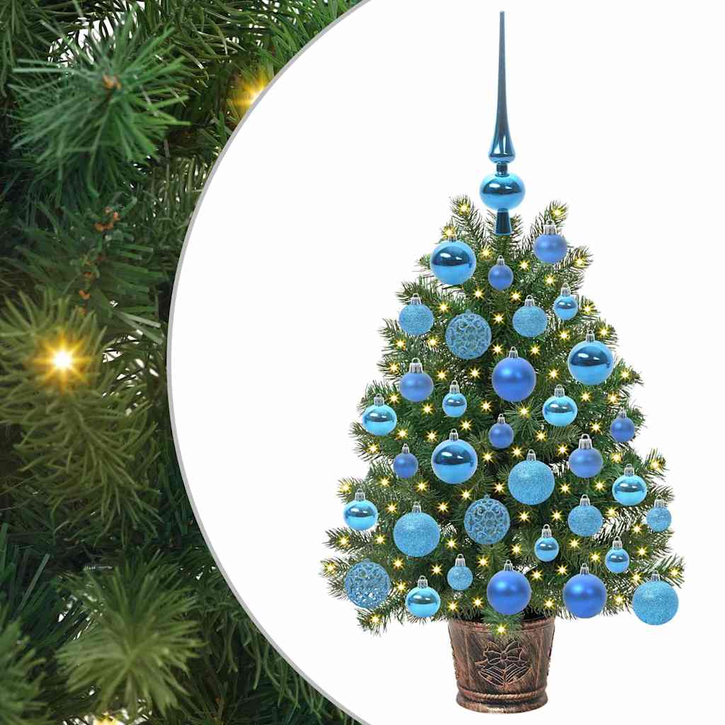 Artificial Christmas Tree with 150 LEDs Green 75 cm PE and PVC