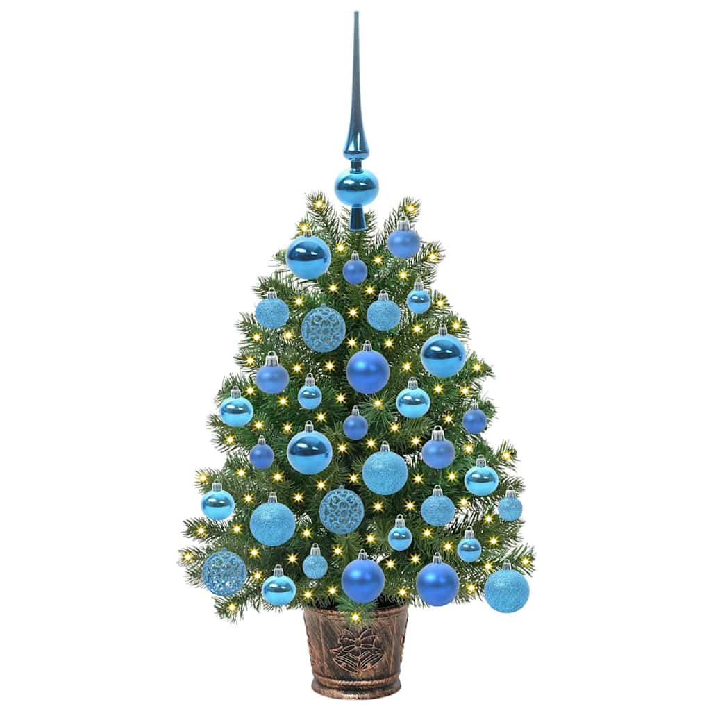Artificial Christmas Tree with 150 LEDs Green 75 cm PE and PVC