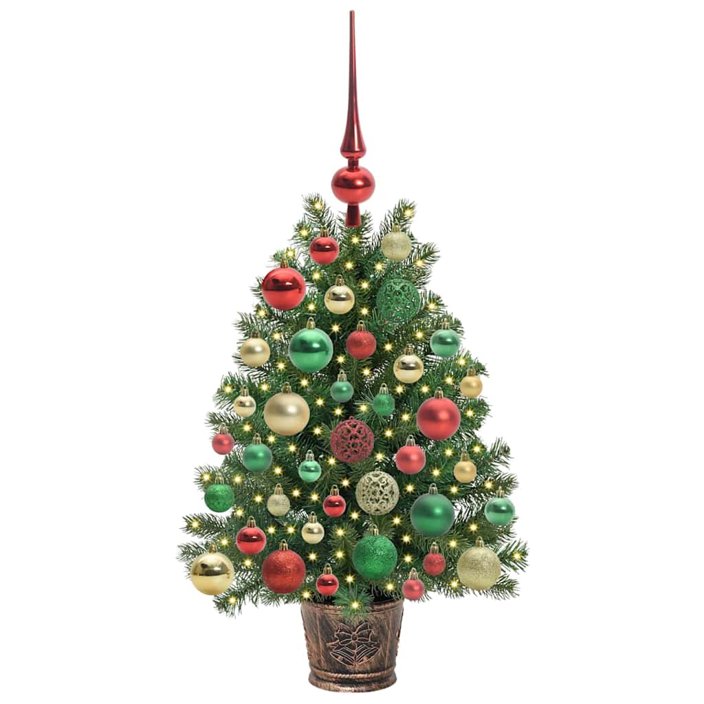 Artificial Christmas Tree with 150 LEDs Green 75 cm PE and PVC