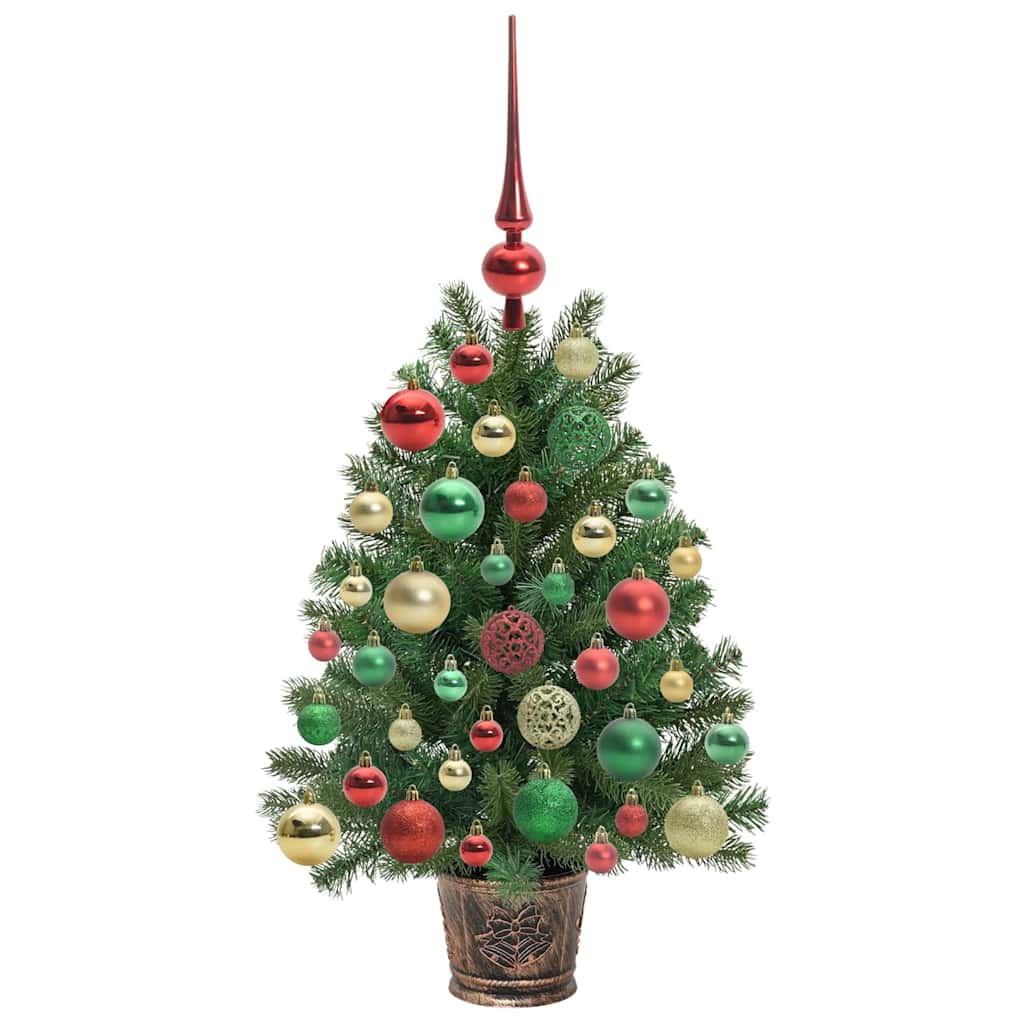 Artificial Christmas Tree with 150 LEDs Green 75 cm PE and PVC