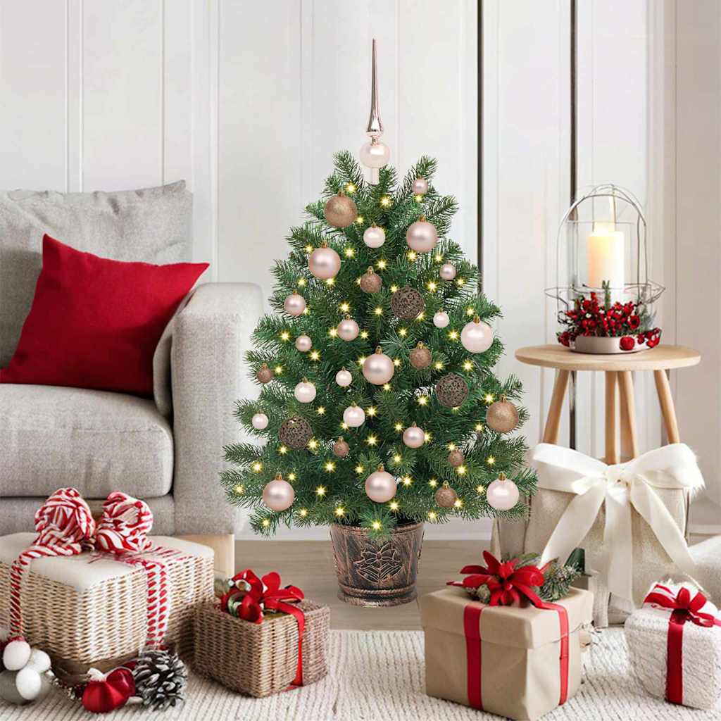 Artificial Christmas Tree with 150 LEDs Green 95 cm PE and PVC