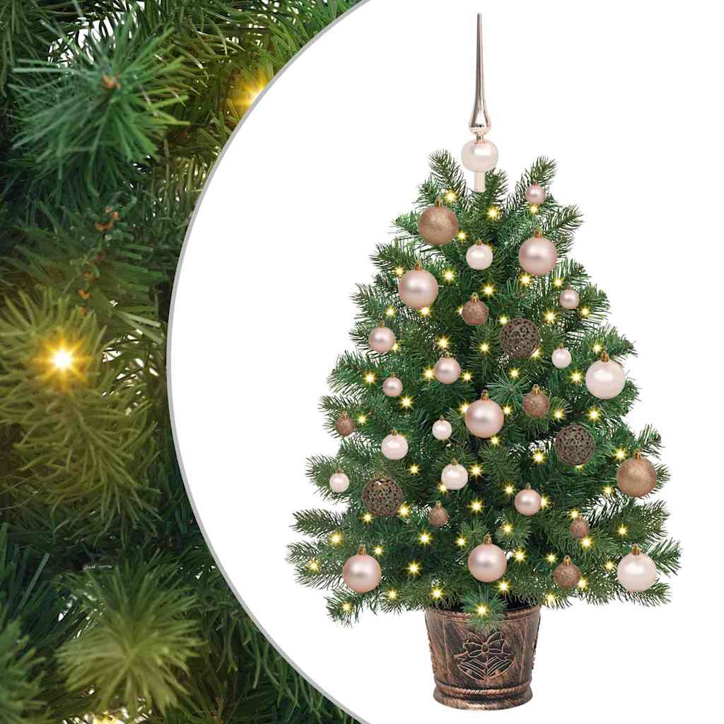 Artificial Christmas Tree with 150 LEDs Green 95 cm PE and PVC