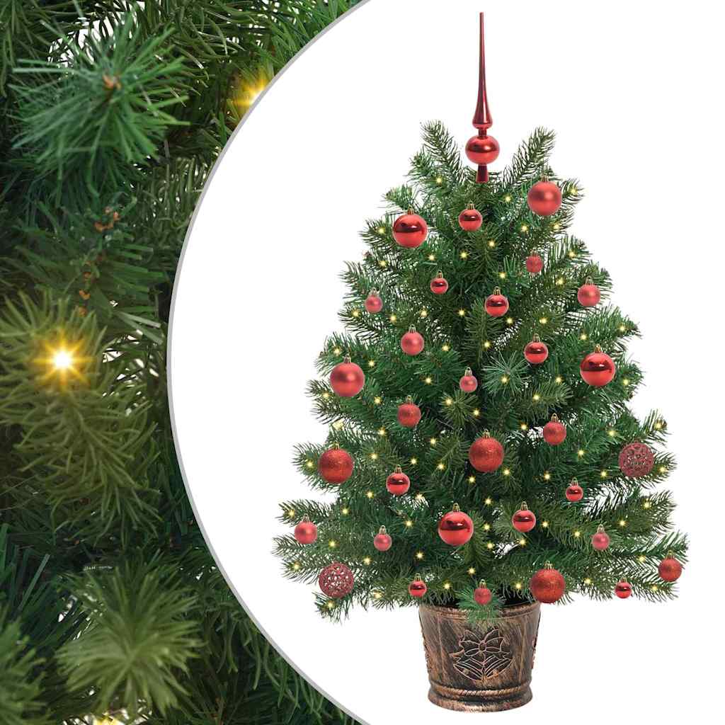 Artificial Christmas Tree with 150 LEDs Green 95 cm PE and PVC