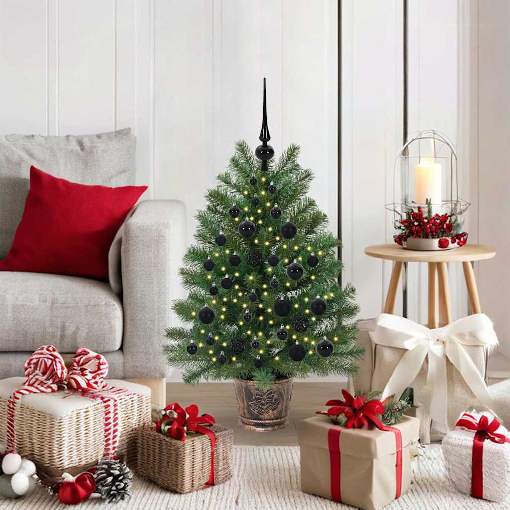 Artificial Christmas Tree with 150 LEDs Green 95 cm PE and PVC