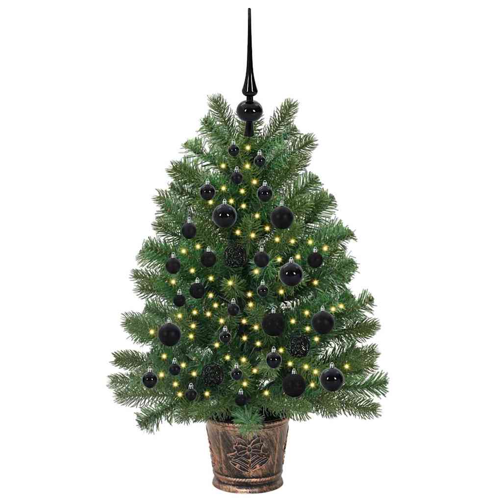 Artificial Christmas Tree with 150 LEDs Green 95 cm PE and PVC