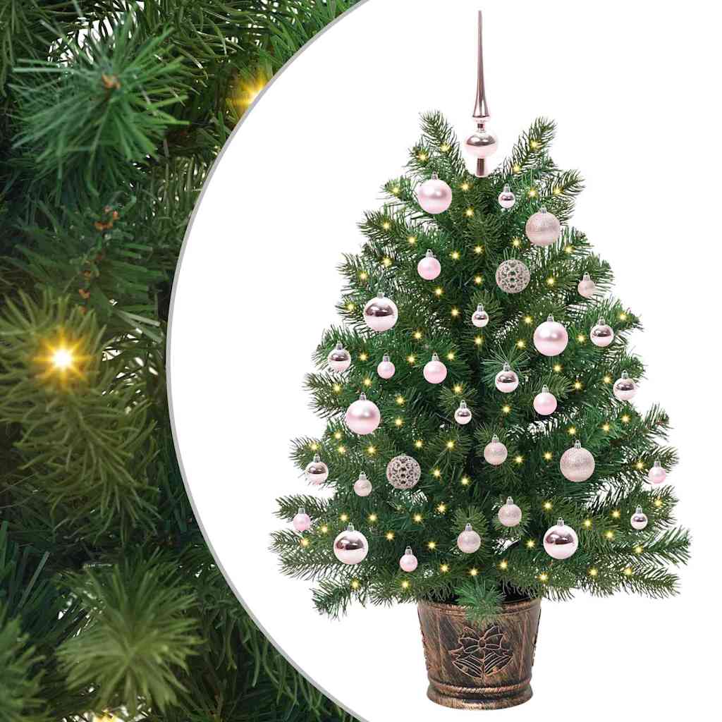 Artificial Christmas Tree with 150 LEDs Green 95 cm PE and PVC