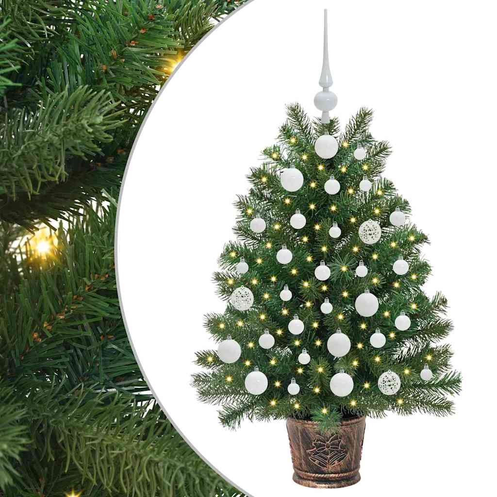 Artificial Christmas Tree with 150 LEDs Green 95 cm PE and PVC