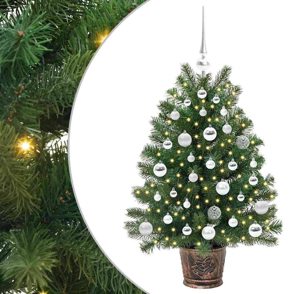 Artificial Christmas Tree with 150 LEDs Green 95 cm PE and PVC