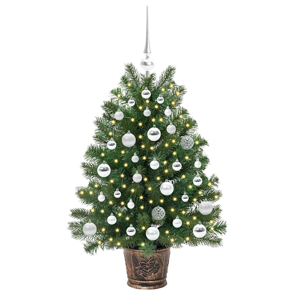 Artificial Christmas Tree with 150 LEDs Green 95 cm PE and PVC