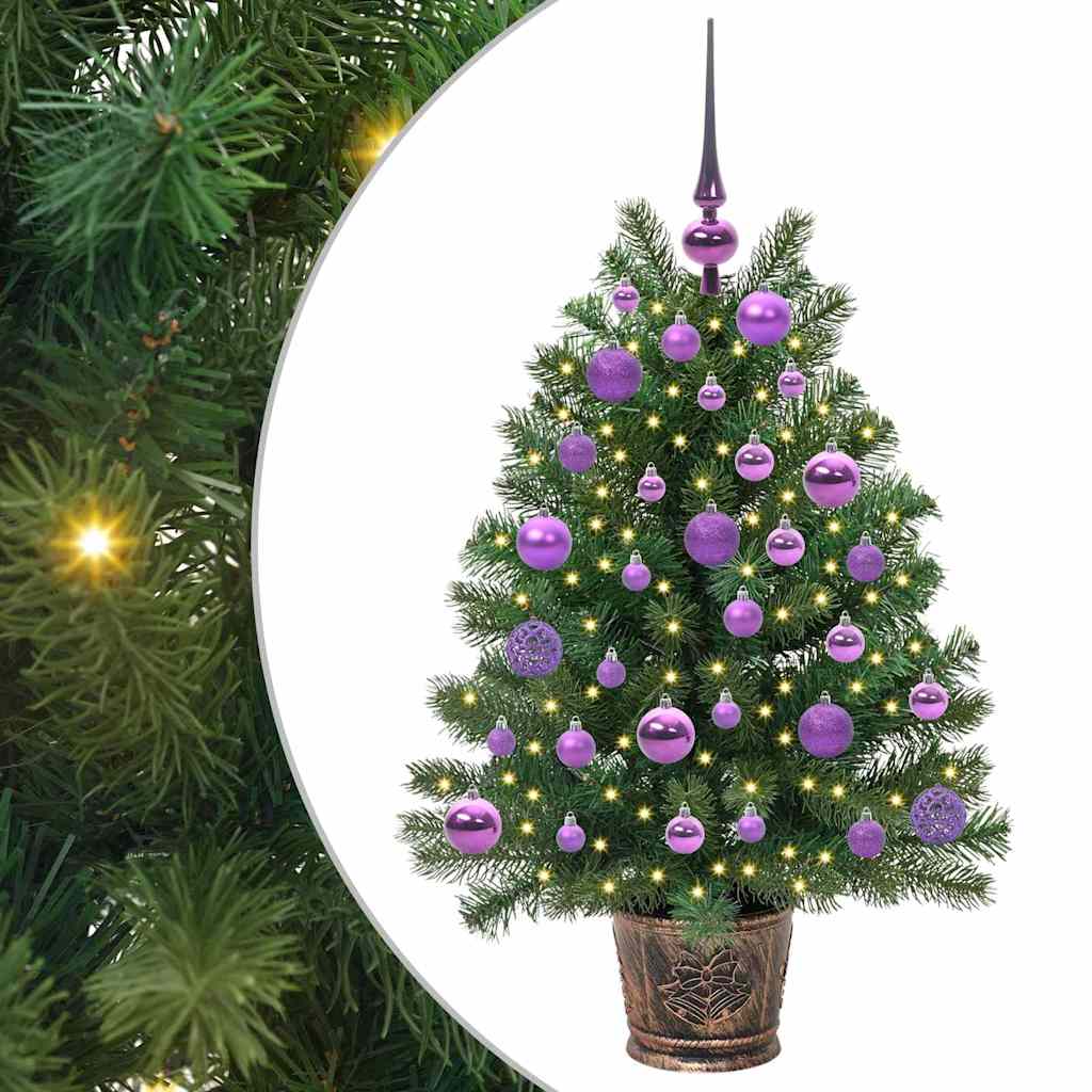 Artificial Christmas Tree with 150 LEDs Green 95 cm PE and PVC