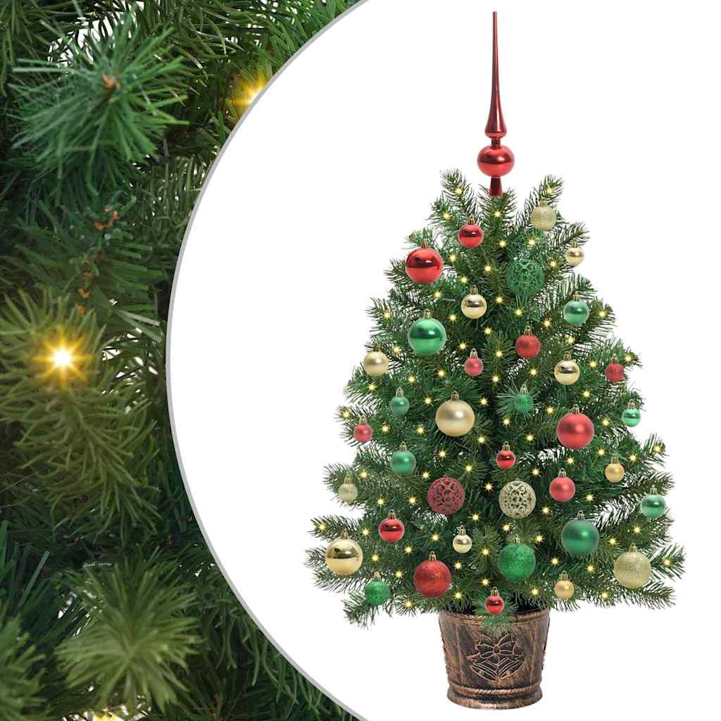 Artificial Christmas Tree with 150 LEDs Green 95 cm PE and PVC