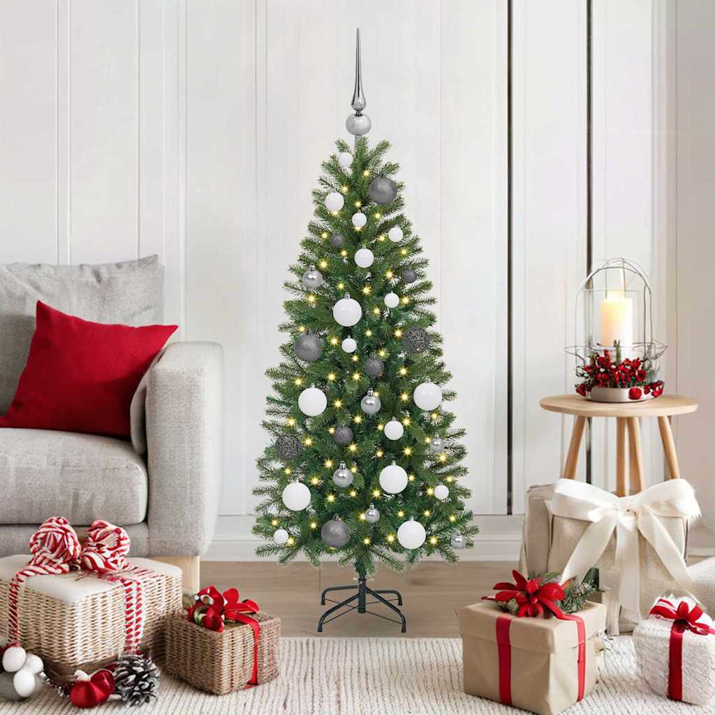 Artificial Christmas Tree with 150 LEDs Green 120 cm PE and PVC
