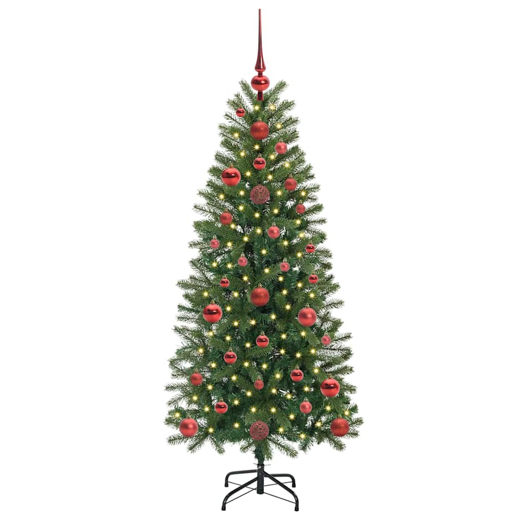 Artificial Christmas Tree with 150 LEDs Green 120 cm PE and PVC