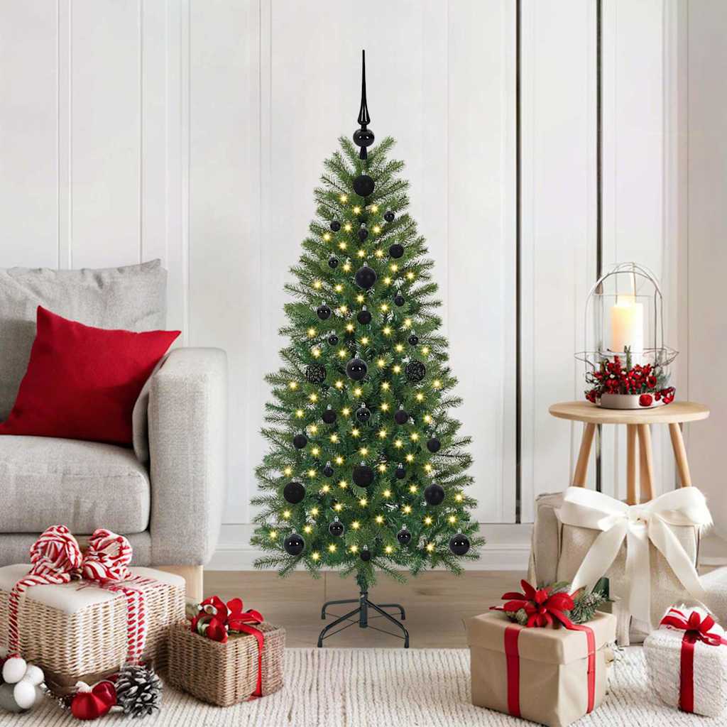 Artificial Christmas Tree with 150 LEDs Green 120 cm PE and PVC