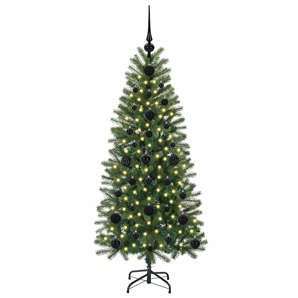 Artificial Christmas Tree with 150 LEDs Green 120 cm PE and PVC
